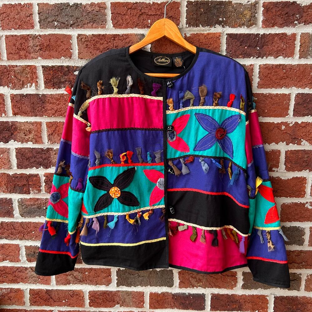 NWT Vintage Allure Patchwork Maximalist Jacket Size L